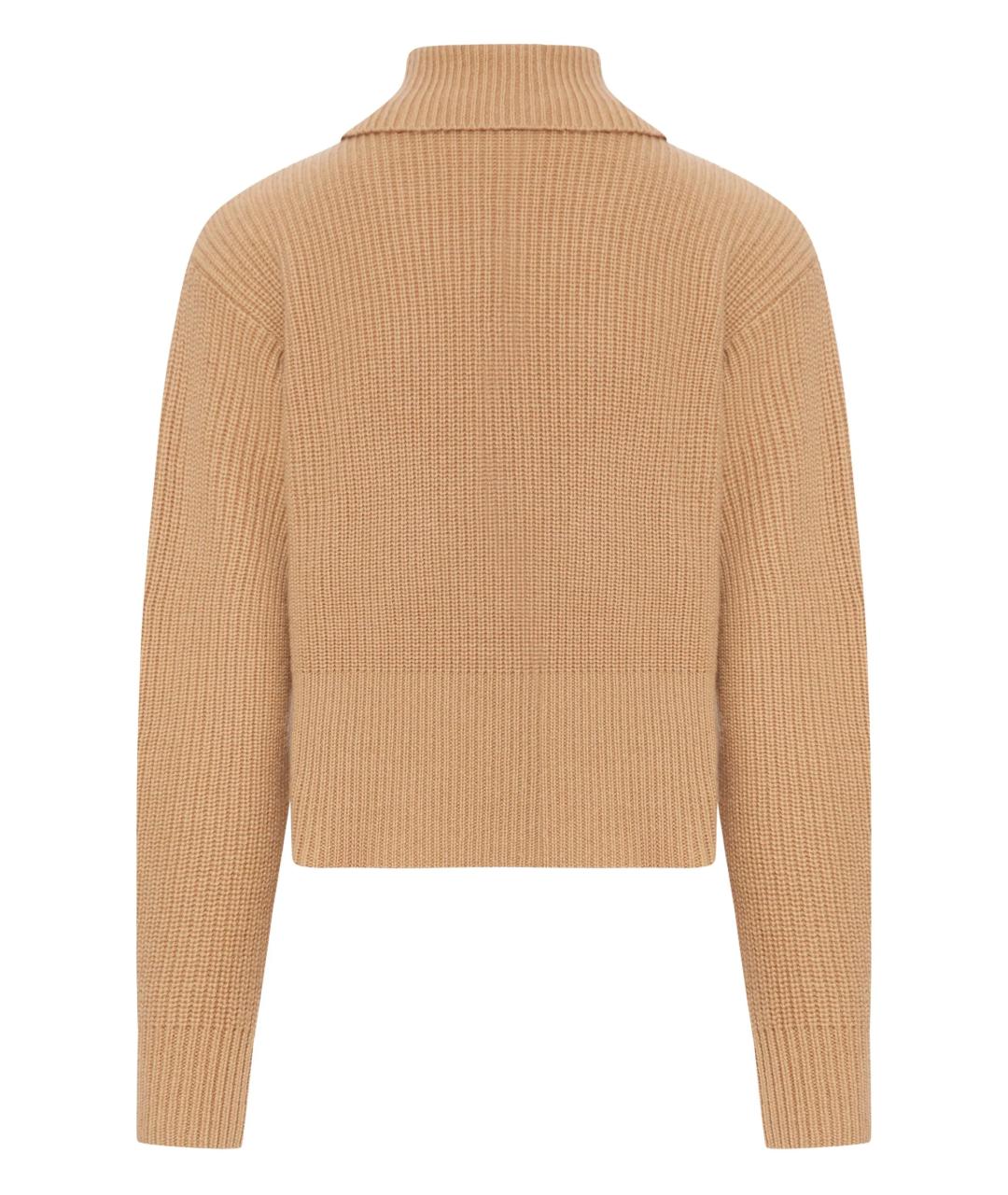 MAX MARA Бежевый кашемировый джемпер / свитер, фото 2