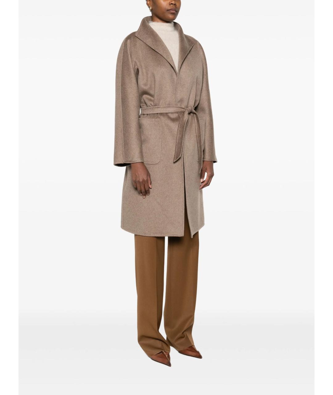 MAX MARA Коричневое кашемировое пальто, фото 4