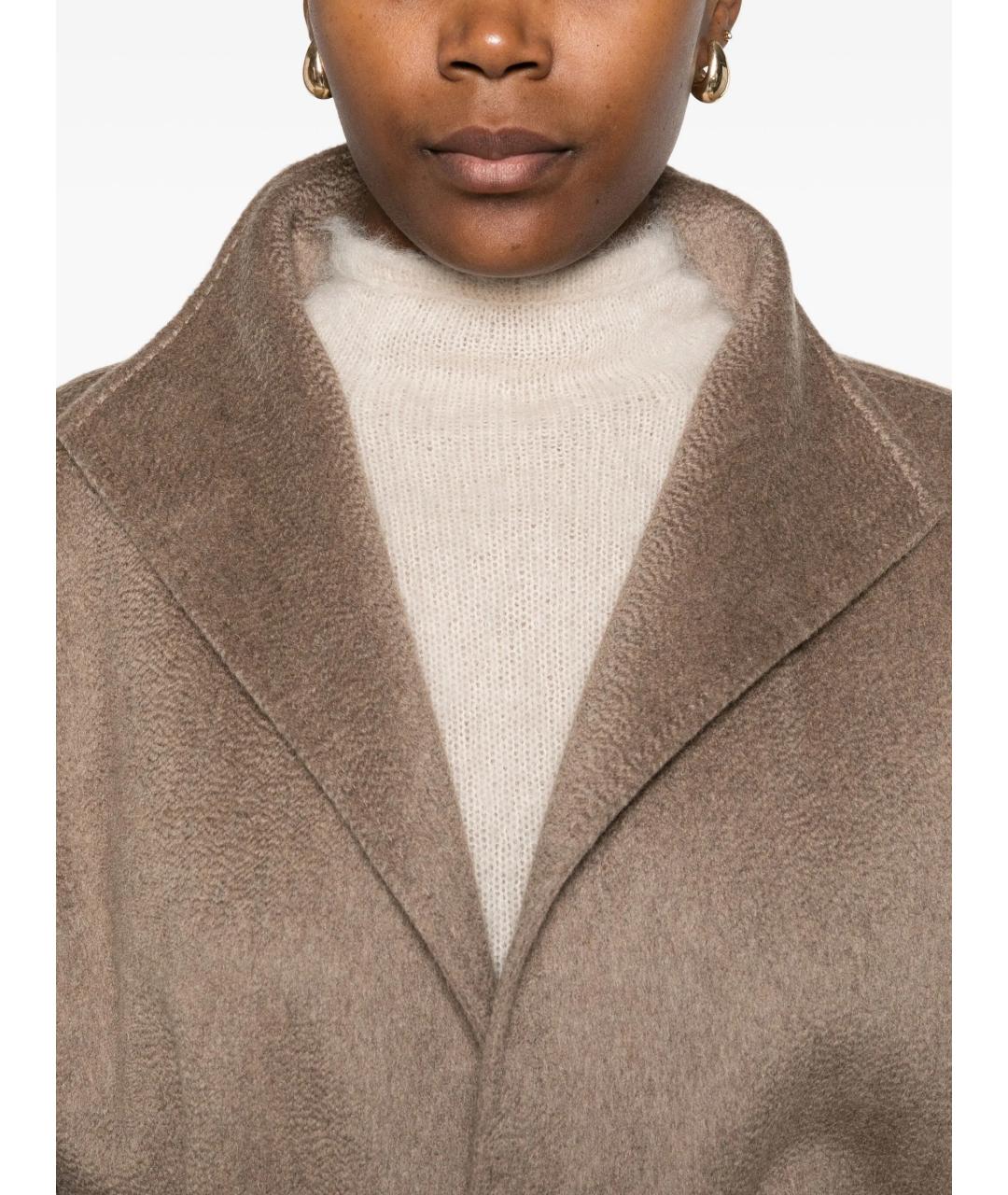 MAX MARA Коричневое кашемировое пальто, фото 2