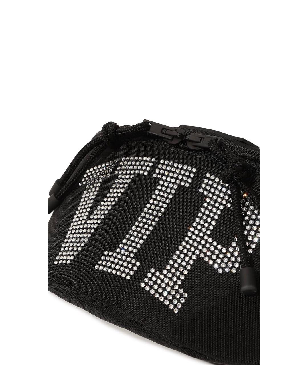 VETEMENTS Черная тканевая поясная сумка, фото 6