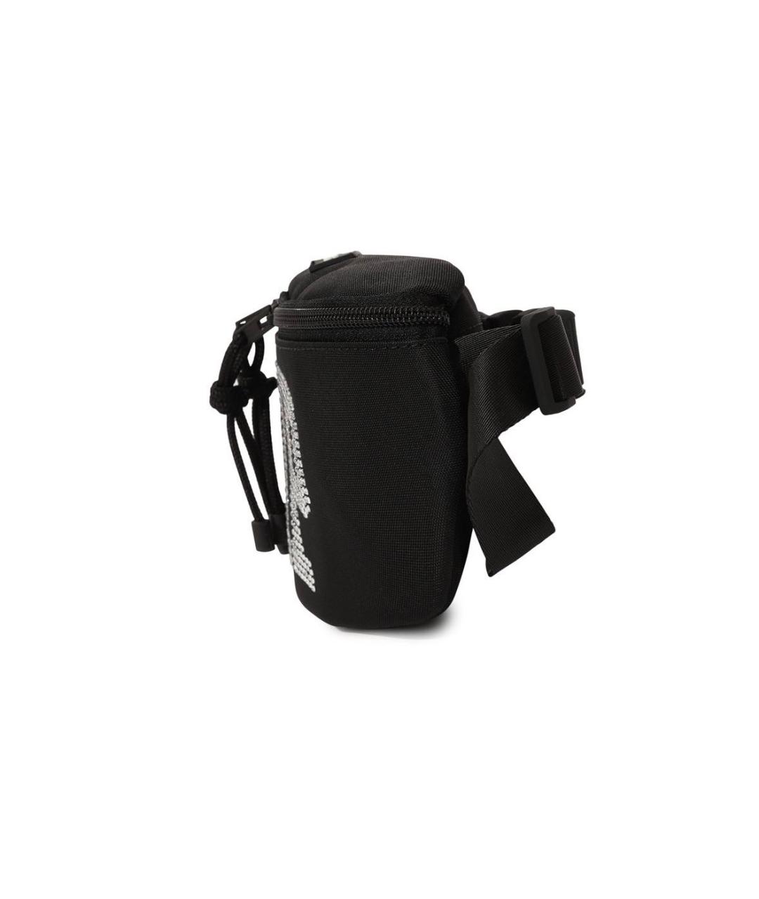 VETEMENTS Черная тканевая поясная сумка, фото 3