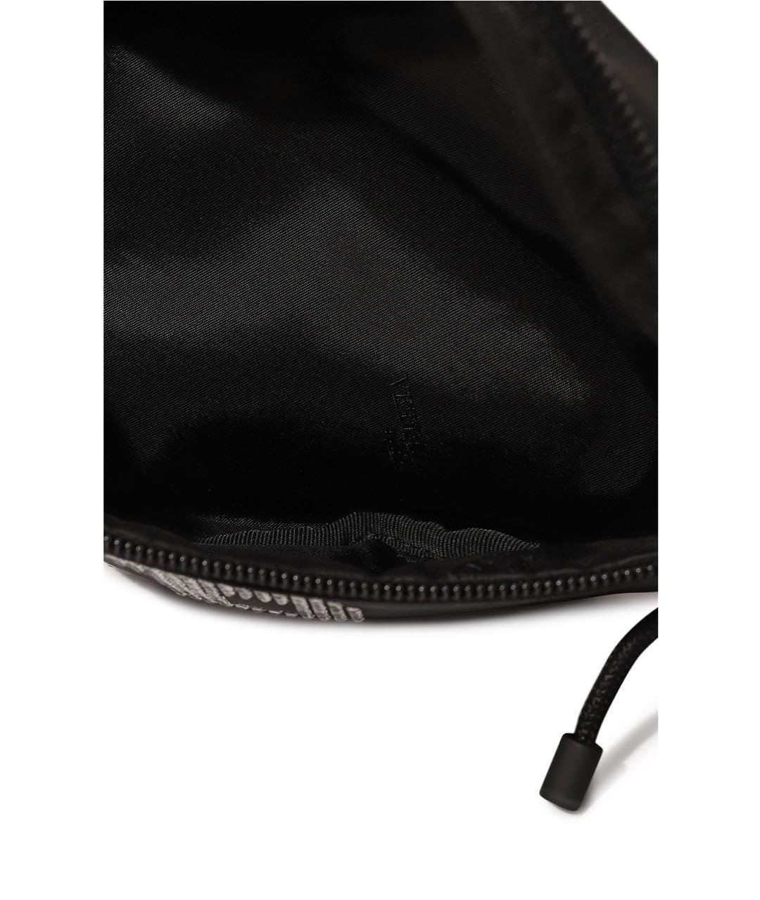 VETEMENTS Черная тканевая поясная сумка, фото 4
