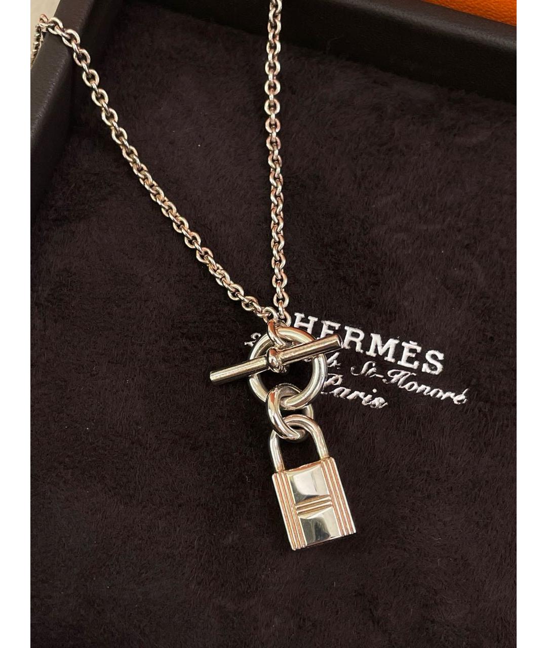 HERMES Серебряная подвеска, фото 4