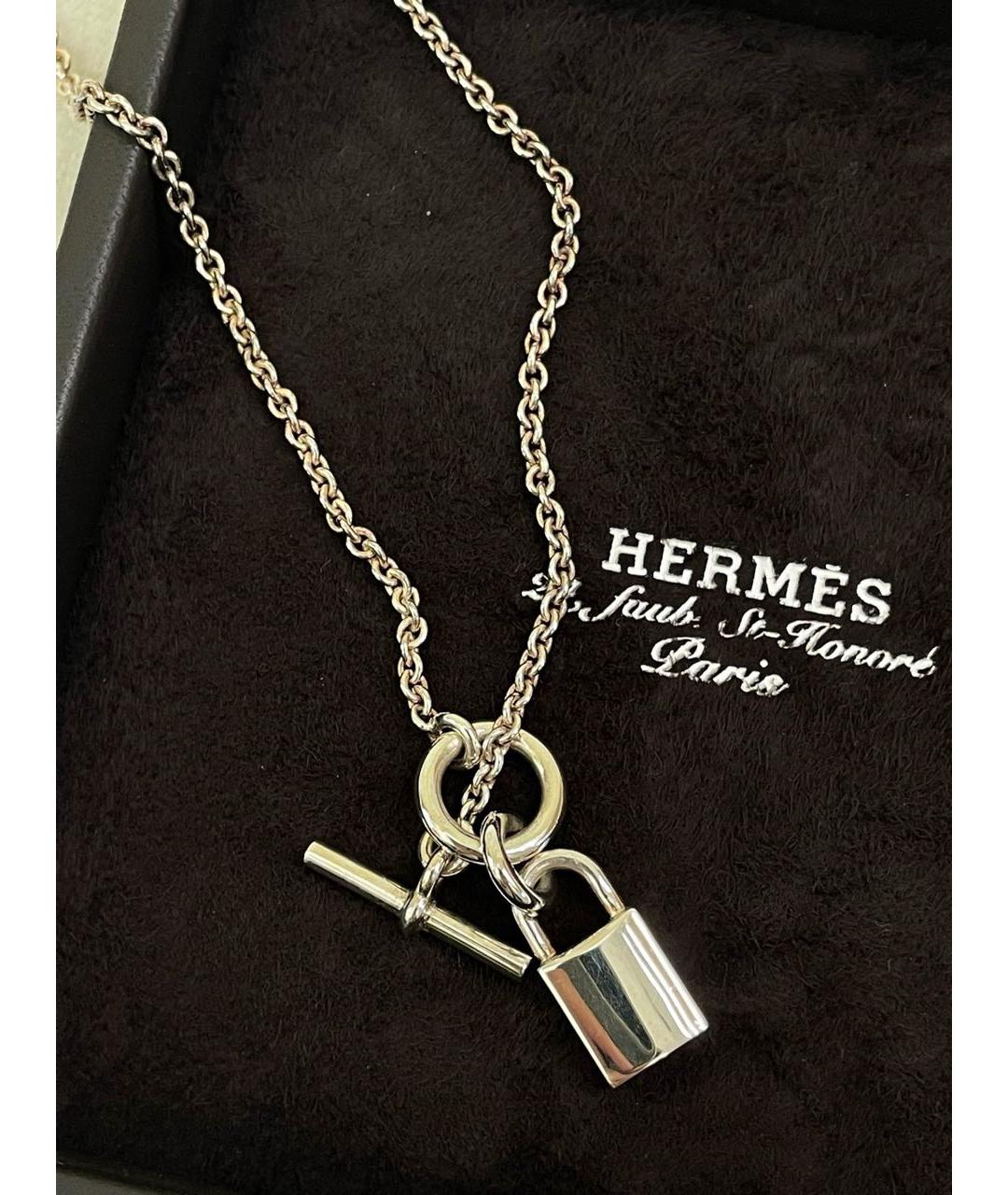 HERMES Серебряная подвеска, фото 3
