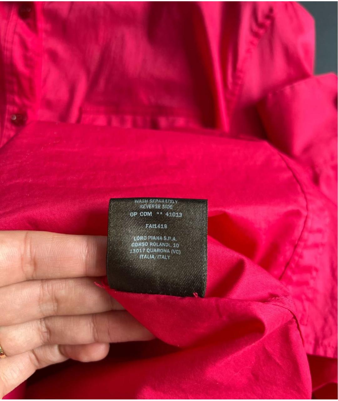 LORO PIANA Красная рубашка, фото 8