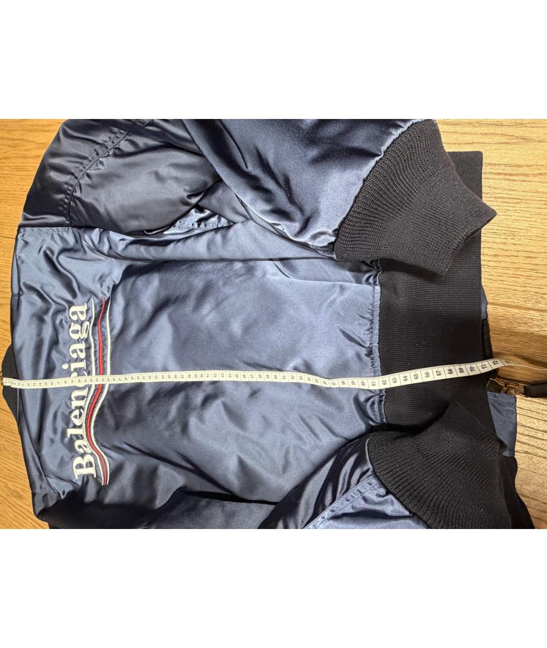 BALENCIAGA Синяя полиамидовая куртка, фото 8