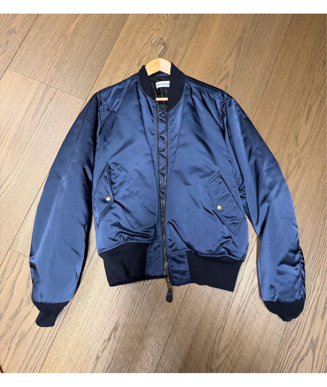 BALENCIAGA Синяя полиамидовая куртка, фото 9