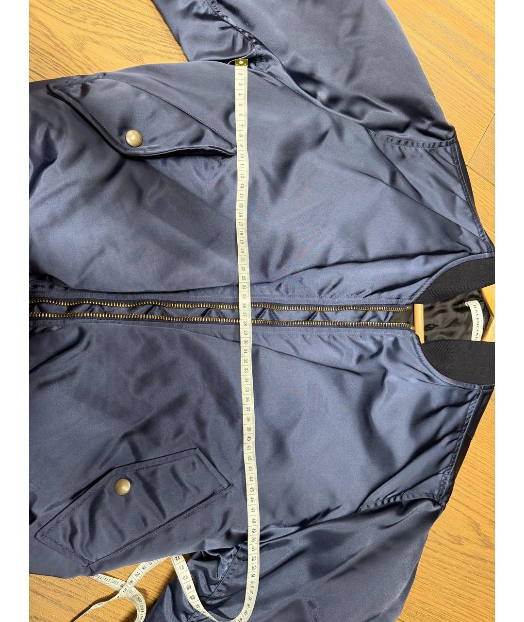 BALENCIAGA Синяя полиамидовая куртка, фото 6