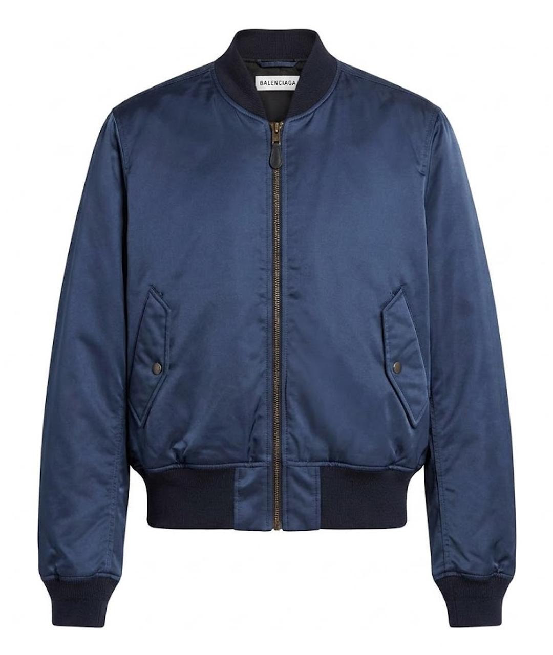 BALENCIAGA Синяя полиамидовая куртка, фото 1