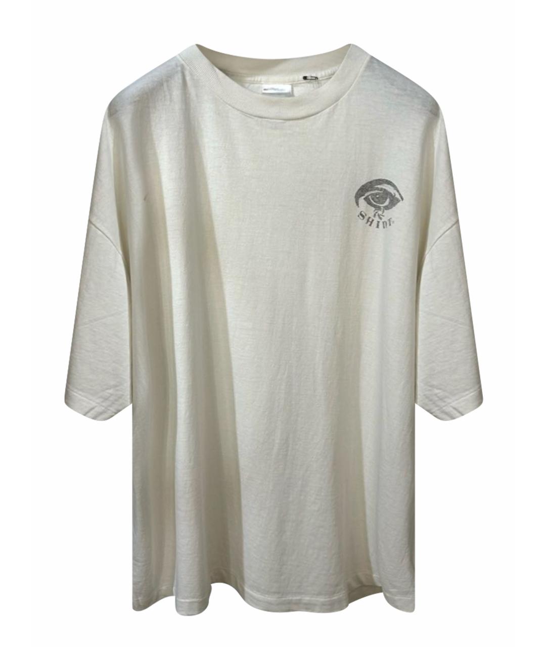 Saint Michael Бежевая хлопковая футболка, фото 1