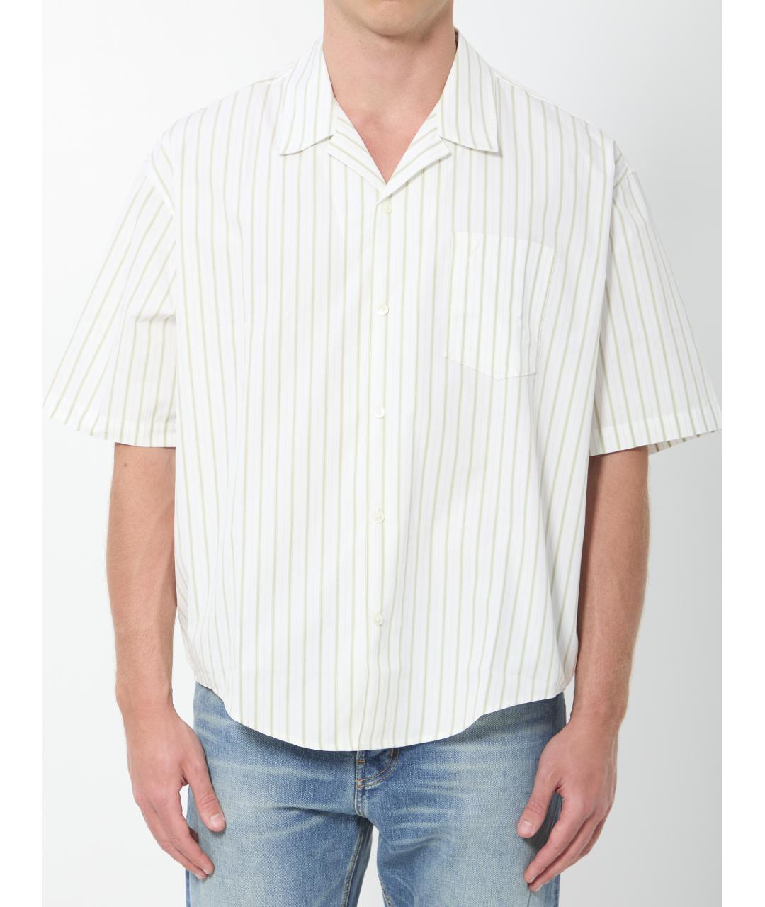 Ami Paris Белая хлопковая кэжуал рубашка, фото 5