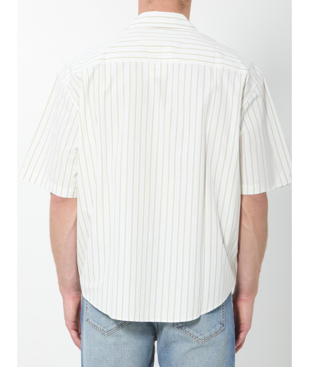 Ami Paris Белая хлопковая кэжуал рубашка, фото 4