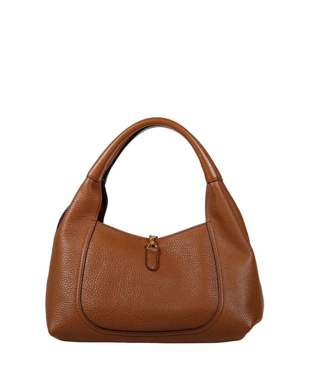 GUCCI Коричневая кожаная сумка через плечо, фото 2