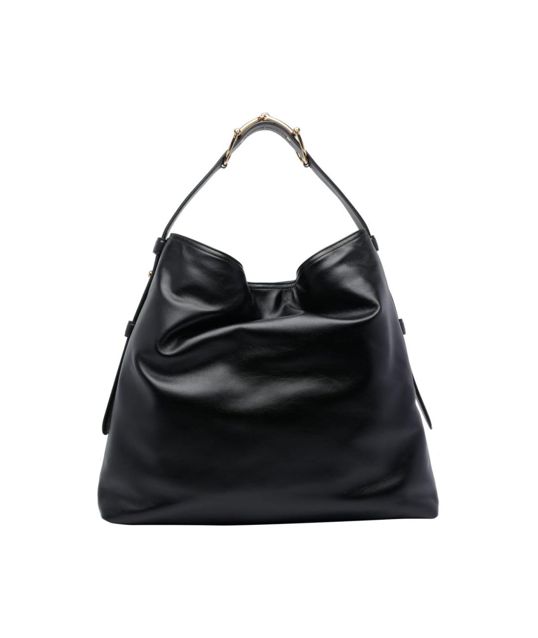 GUCCI Черная кожаная сумка тоут, фото 3