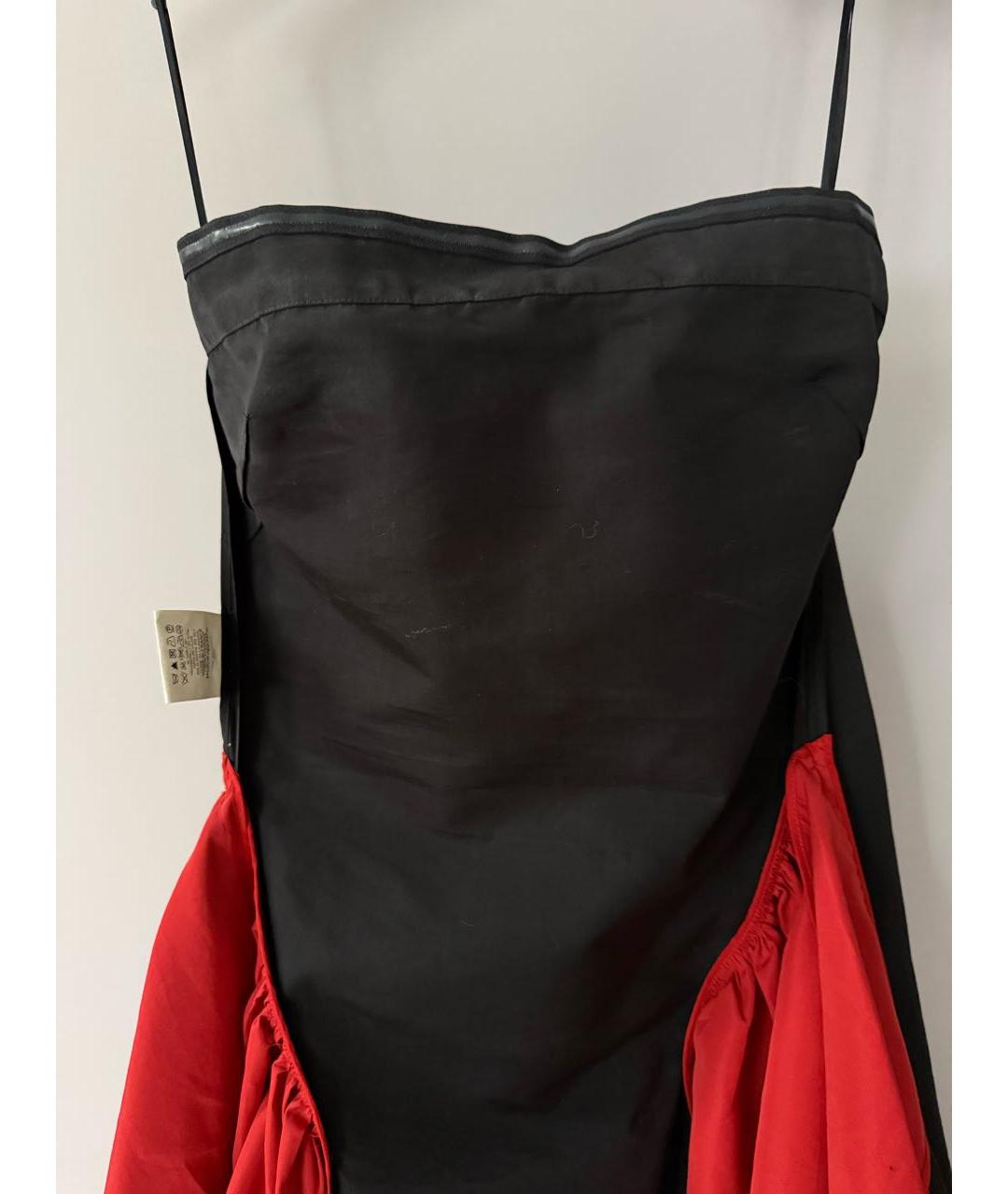 SAINT LAURENT Черное хлопковое коктейльное платье, фото 3