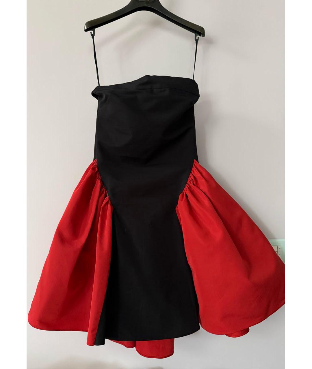 SAINT LAURENT Черное хлопковое коктейльное платье, фото 5