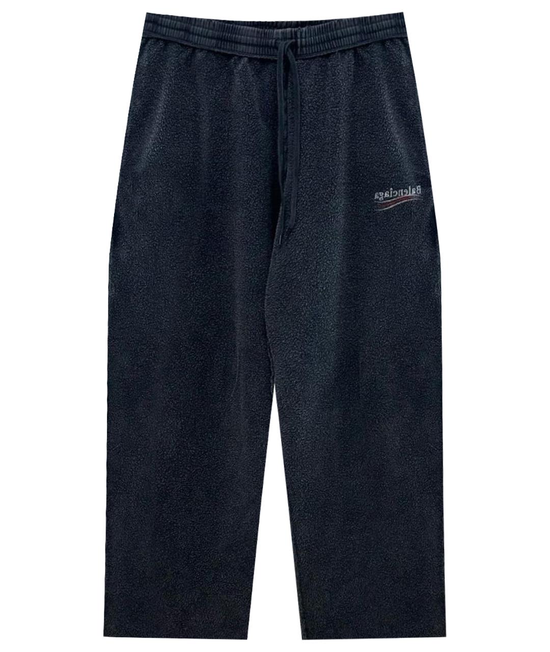 BALENCIAGA Черные повседневные брюки, фото 1