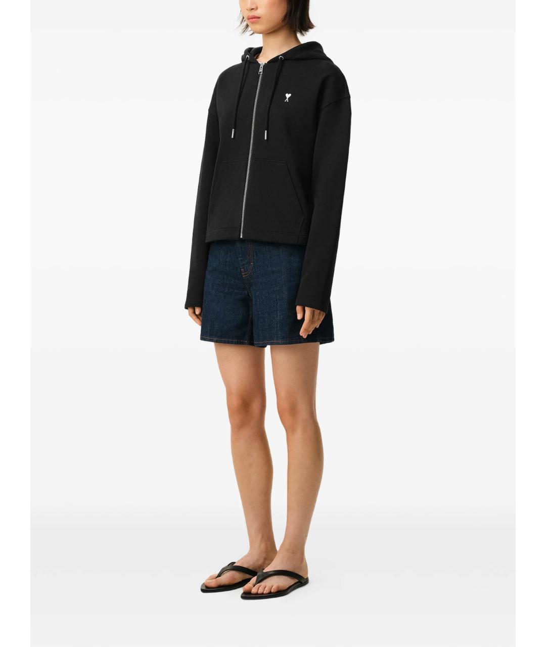 Ami Paris Черная хлопковая куртка, фото 4