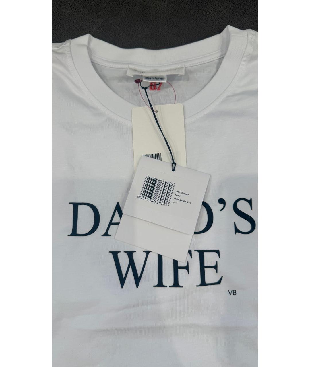 VICTORIA BECKHAM Белая хлопковая футболка, фото 3
