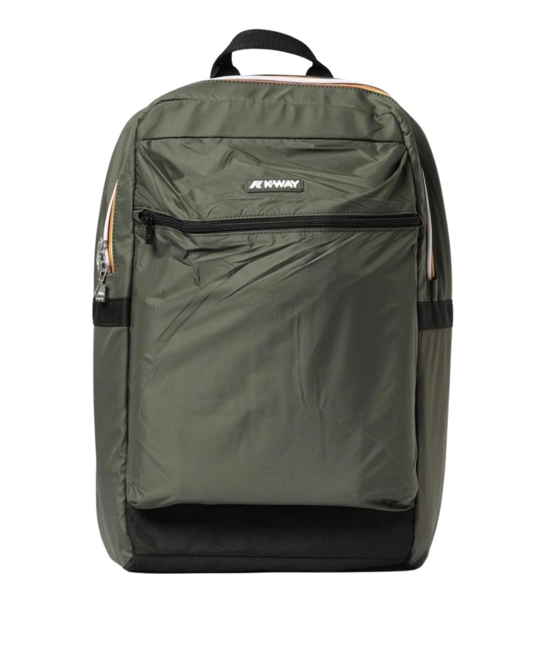 K-WAY Зеленый синтетический рюкзак, фото 1