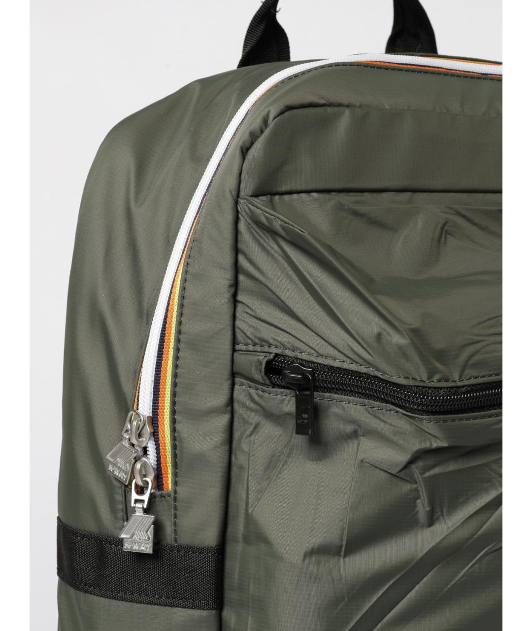 K-WAY Зеленый синтетический рюкзак, фото 3