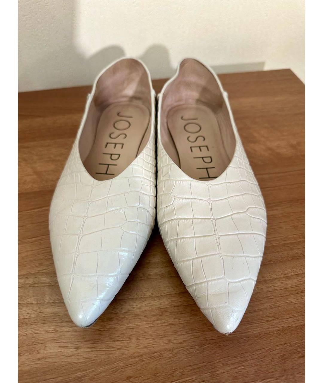 JOSEPH Бежевые кожаные балетки, фото 2