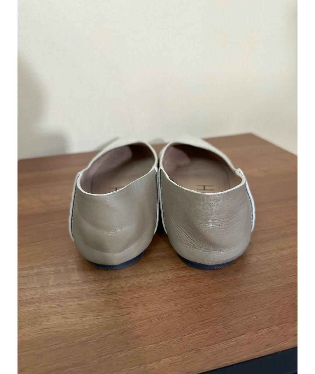 JOSEPH Бежевые кожаные балетки, фото 4