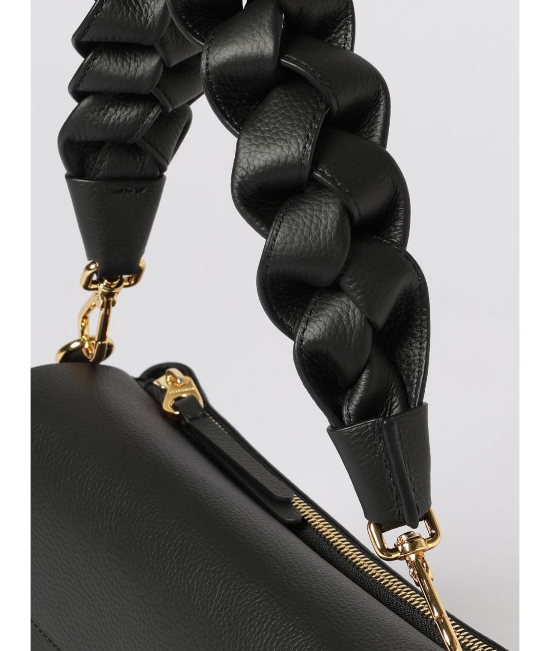 COCCINELLE Черная кожаная сумка через плечо, фото 3