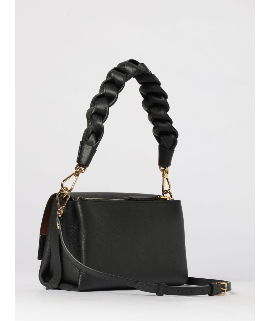 COCCINELLE Черная кожаная сумка через плечо, фото 2