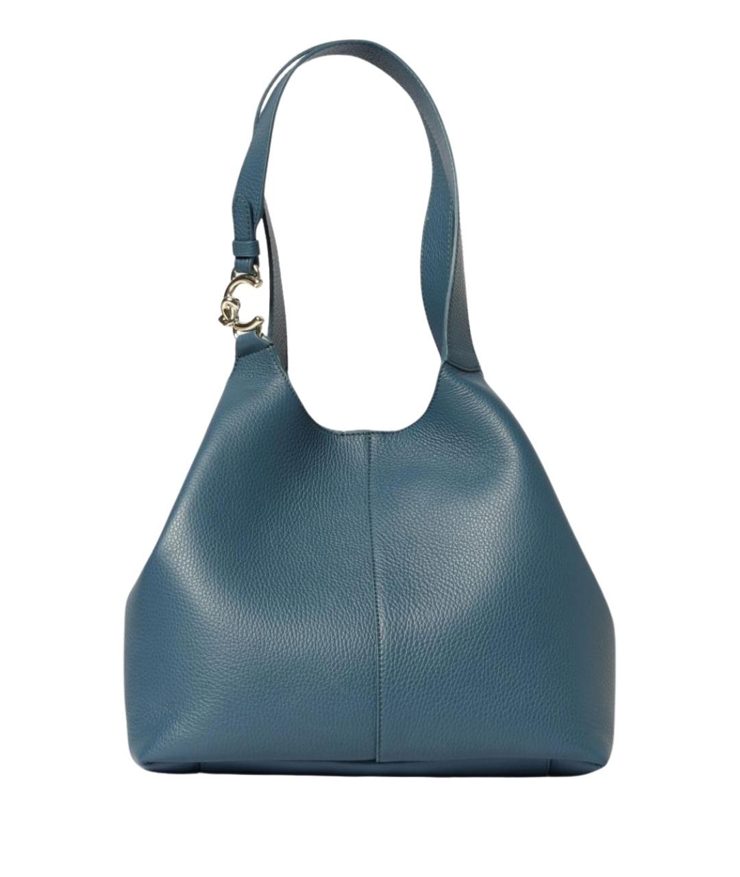 COCCINELLE Синяя кожаная сумка через плечо, фото 1