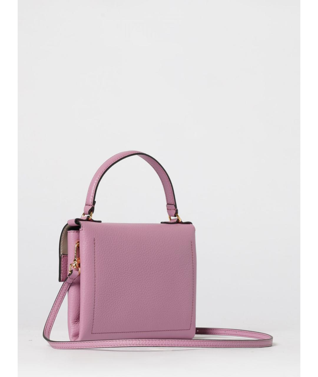 COCCINELLE Фиолетовая кожаная сумка с короткими ручками, фото 2