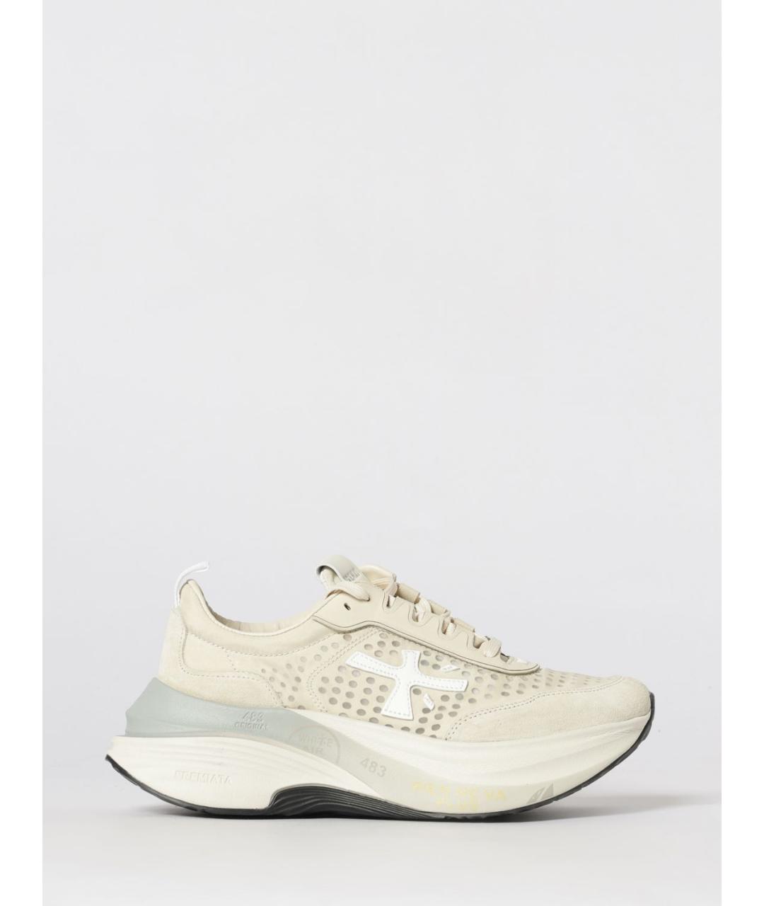 PREMIATA Бежевые синтетические кроссовки, фото 4