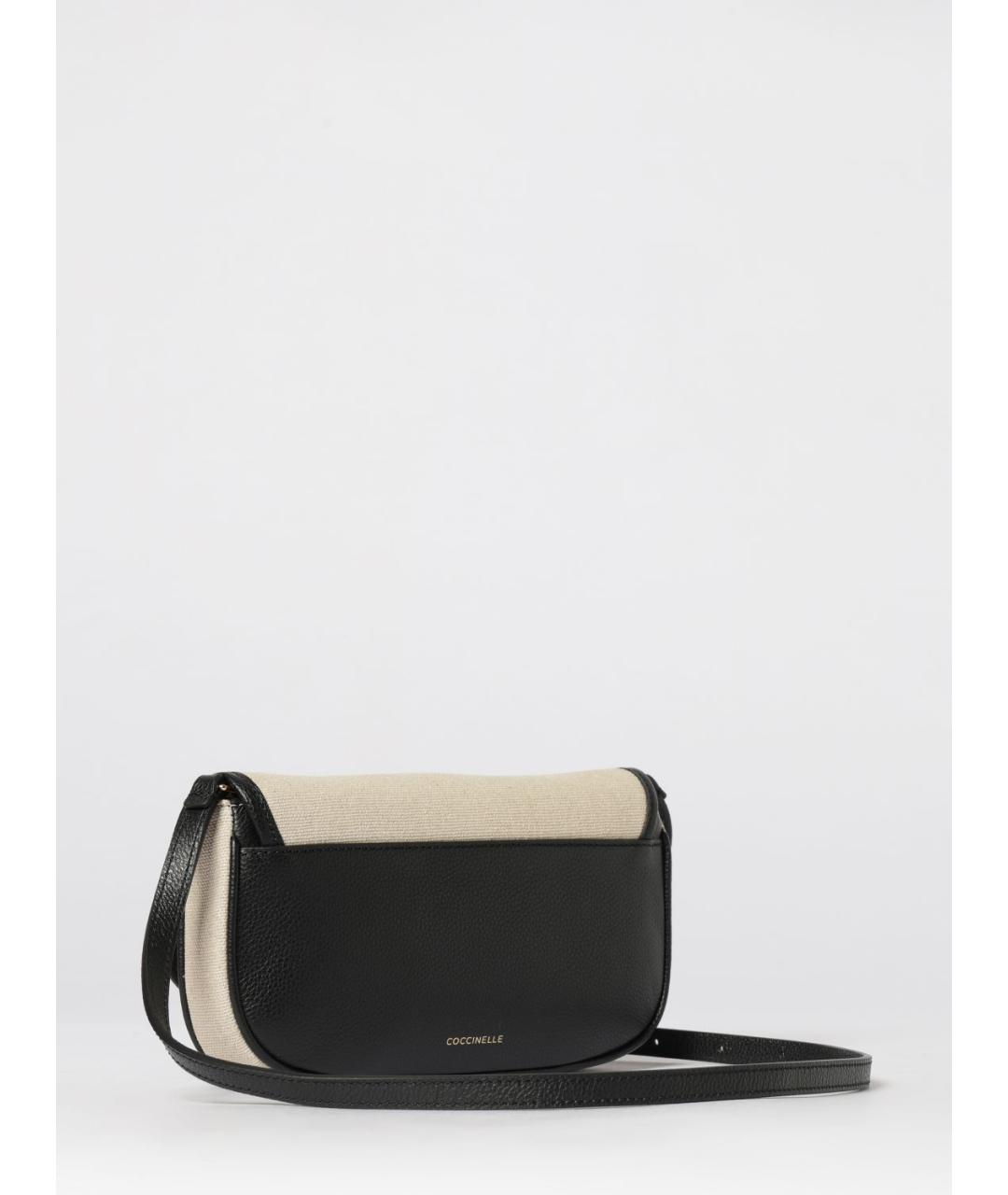 COCCINELLE Черная тканевая сумка через плечо, фото 2