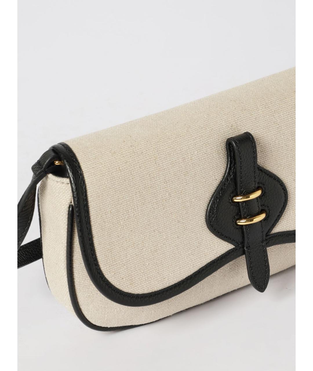 COCCINELLE Черная тканевая сумка через плечо, фото 3