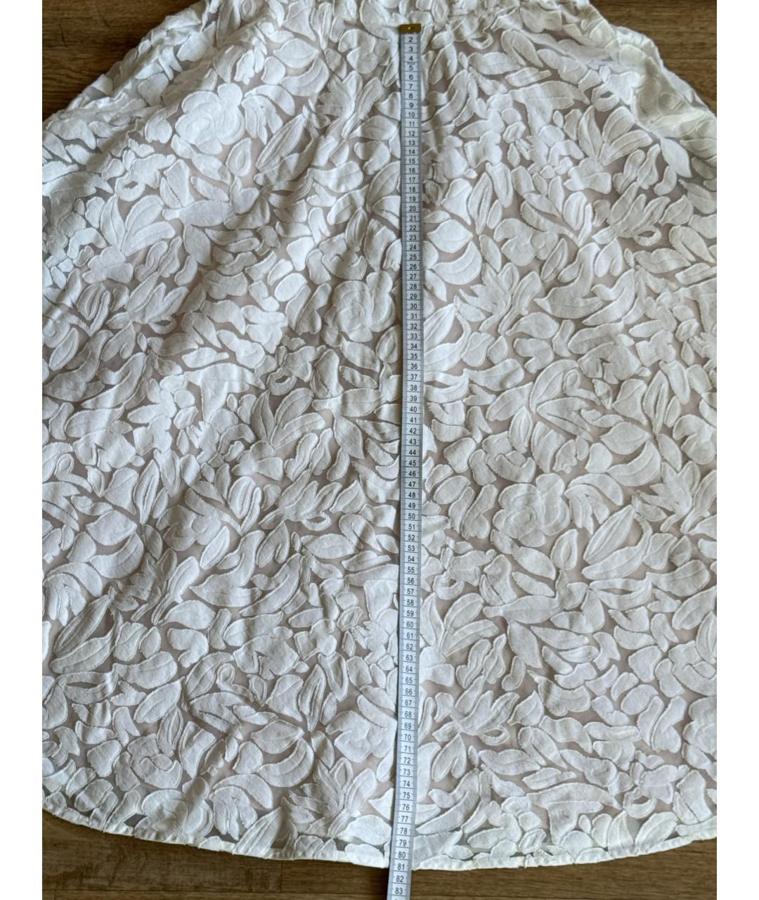 MAX MARA Белое хлопковое повседневное платье, фото 8