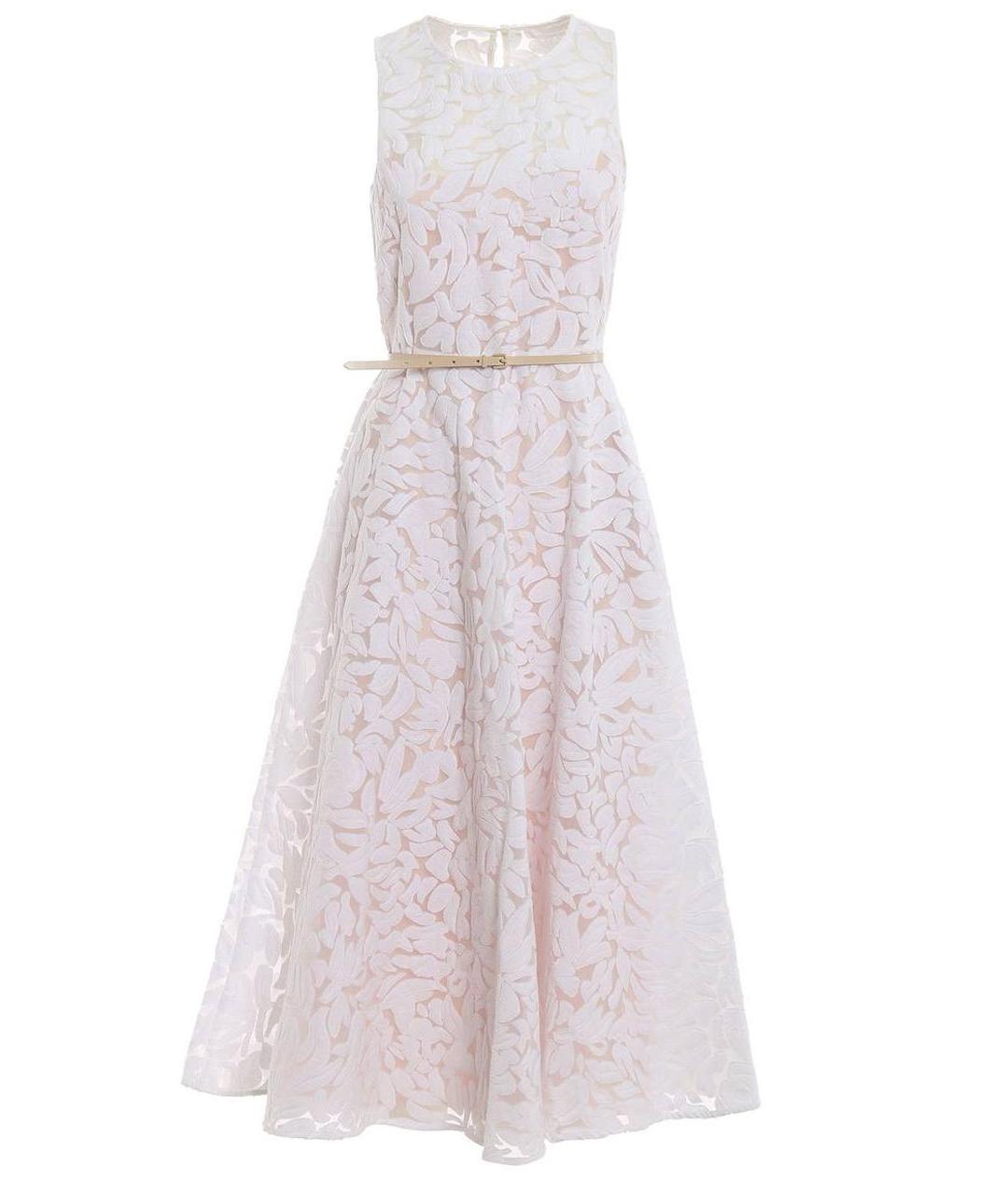 MAX MARA Белое хлопковое повседневное платье, фото 1