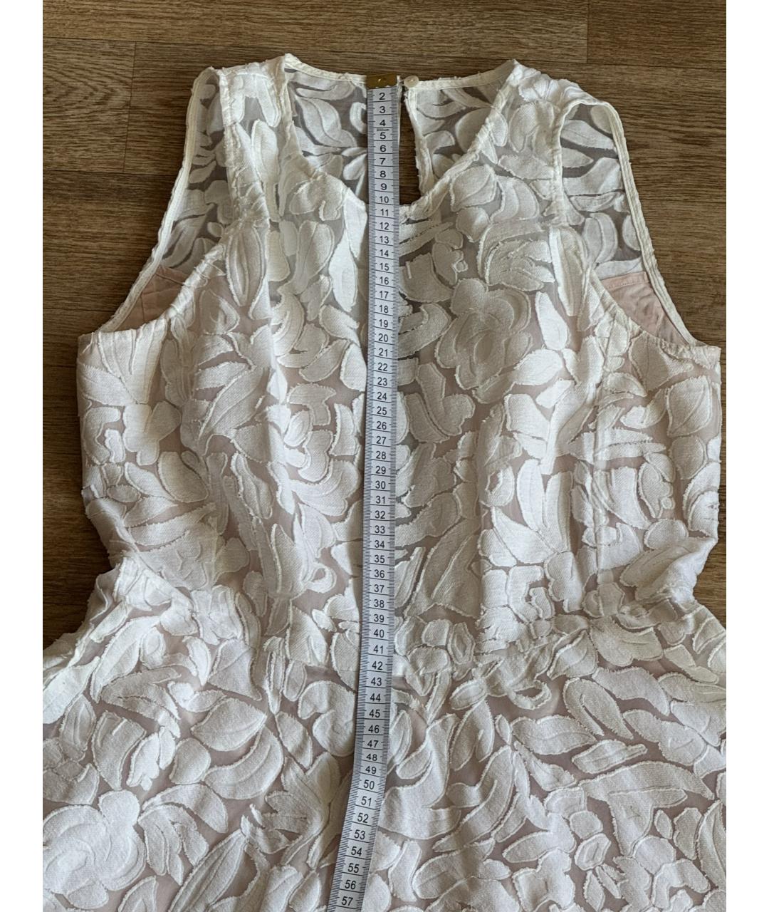 MAX MARA Белое хлопковое повседневное платье, фото 7