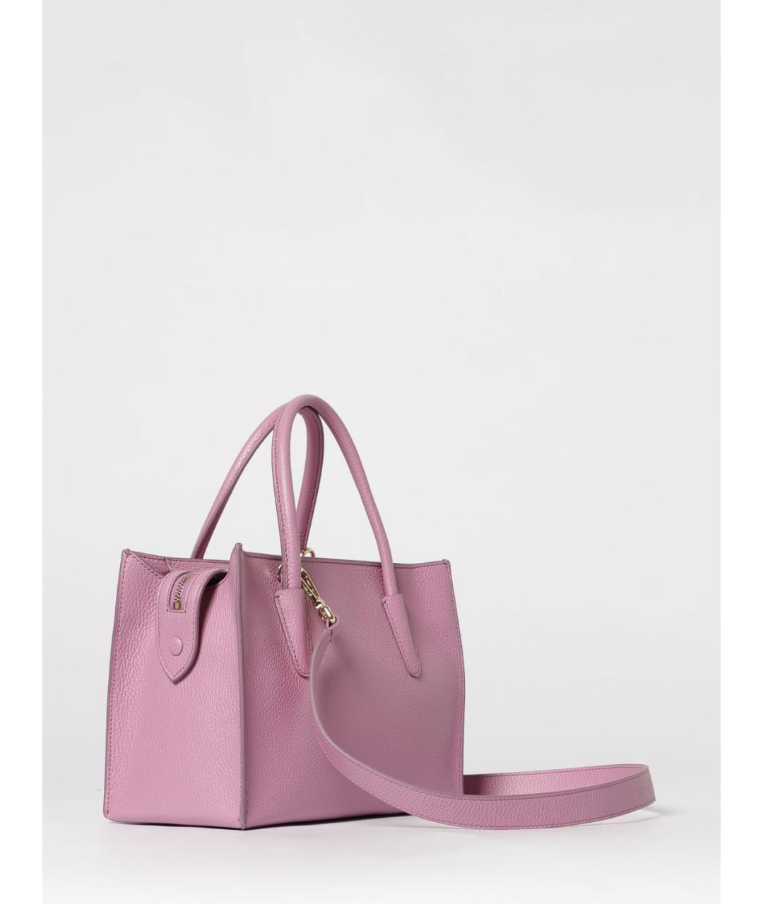 COCCINELLE Фиолетовая кожаная сумка тоут, фото 2