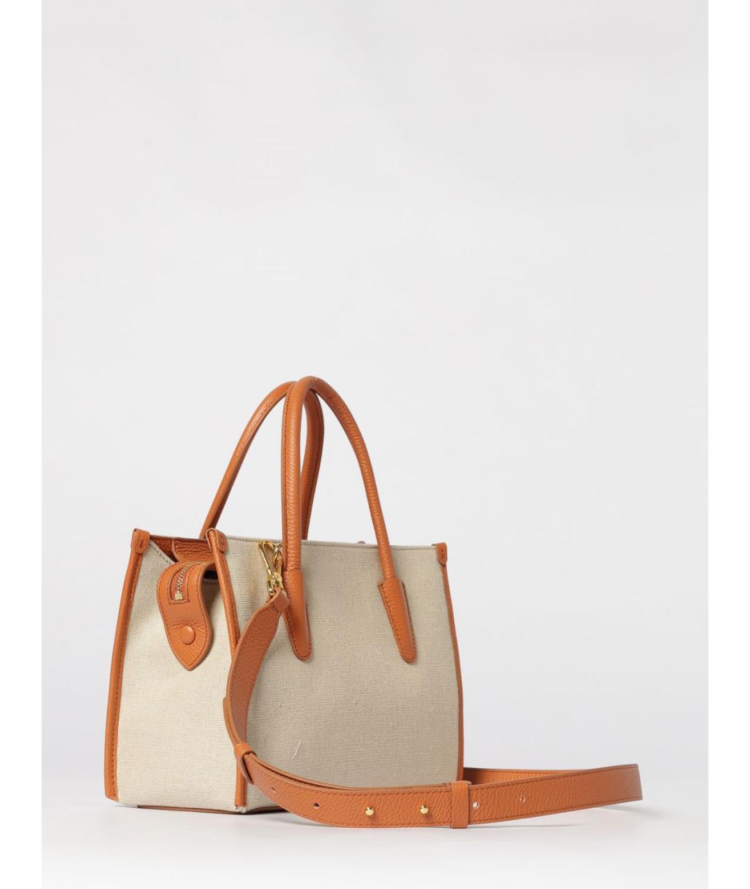 COCCINELLE Бежевая тканевая сумка тоут, фото 2