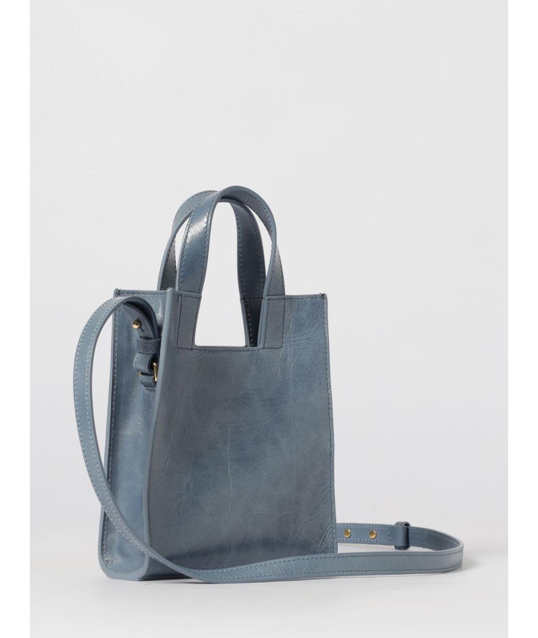 BALLY Темно-синяя сумка с короткими ручками, фото 2