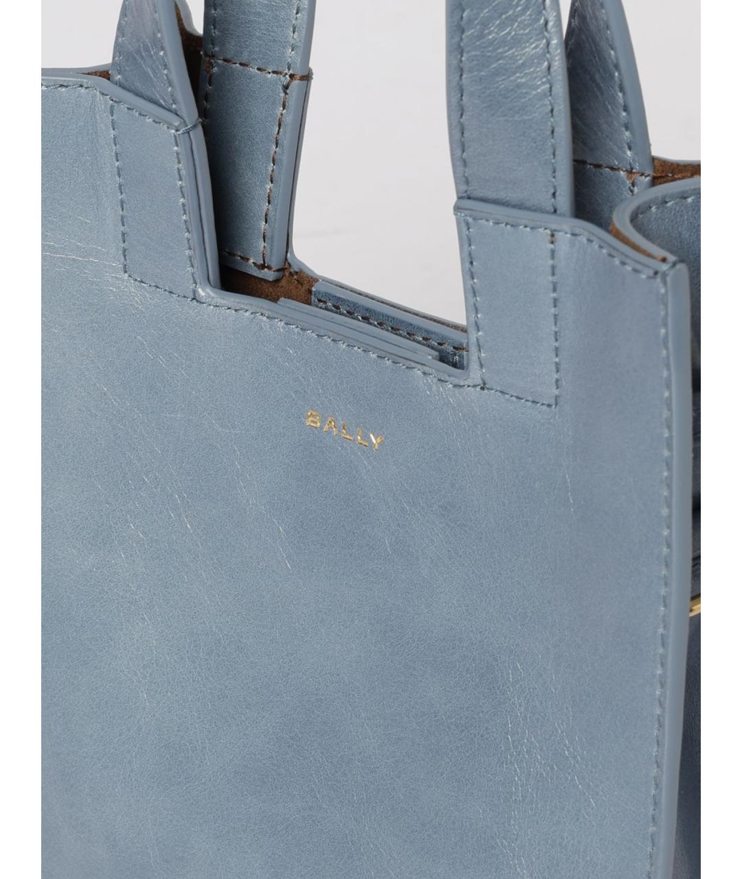 BALLY Темно-синяя сумка с короткими ручками, фото 3