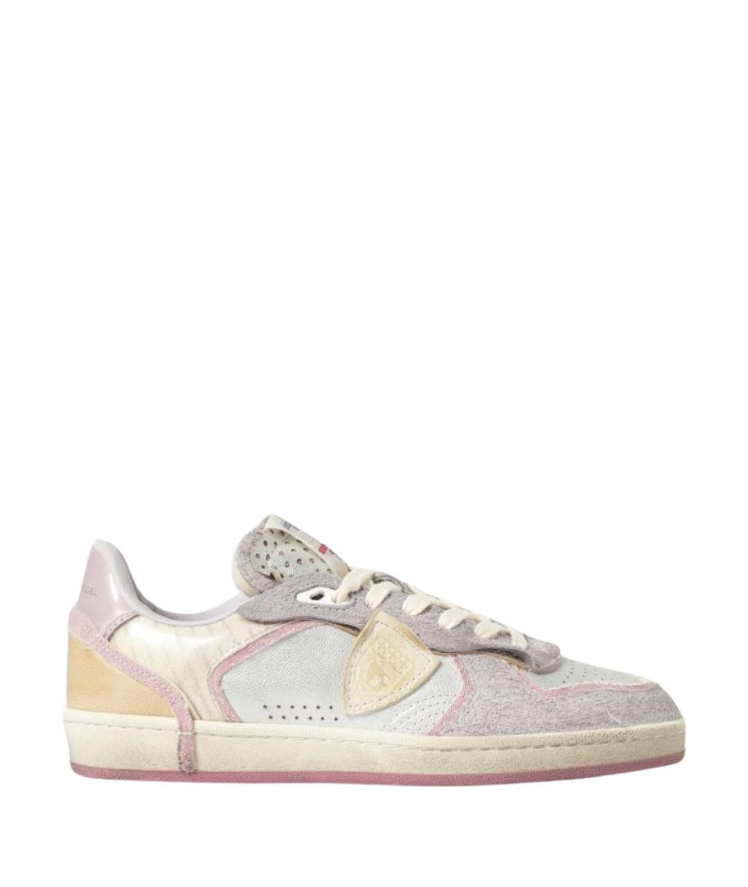 PHILIPPE MODEL Фиолетовые кожаные кроссовки, фото 1