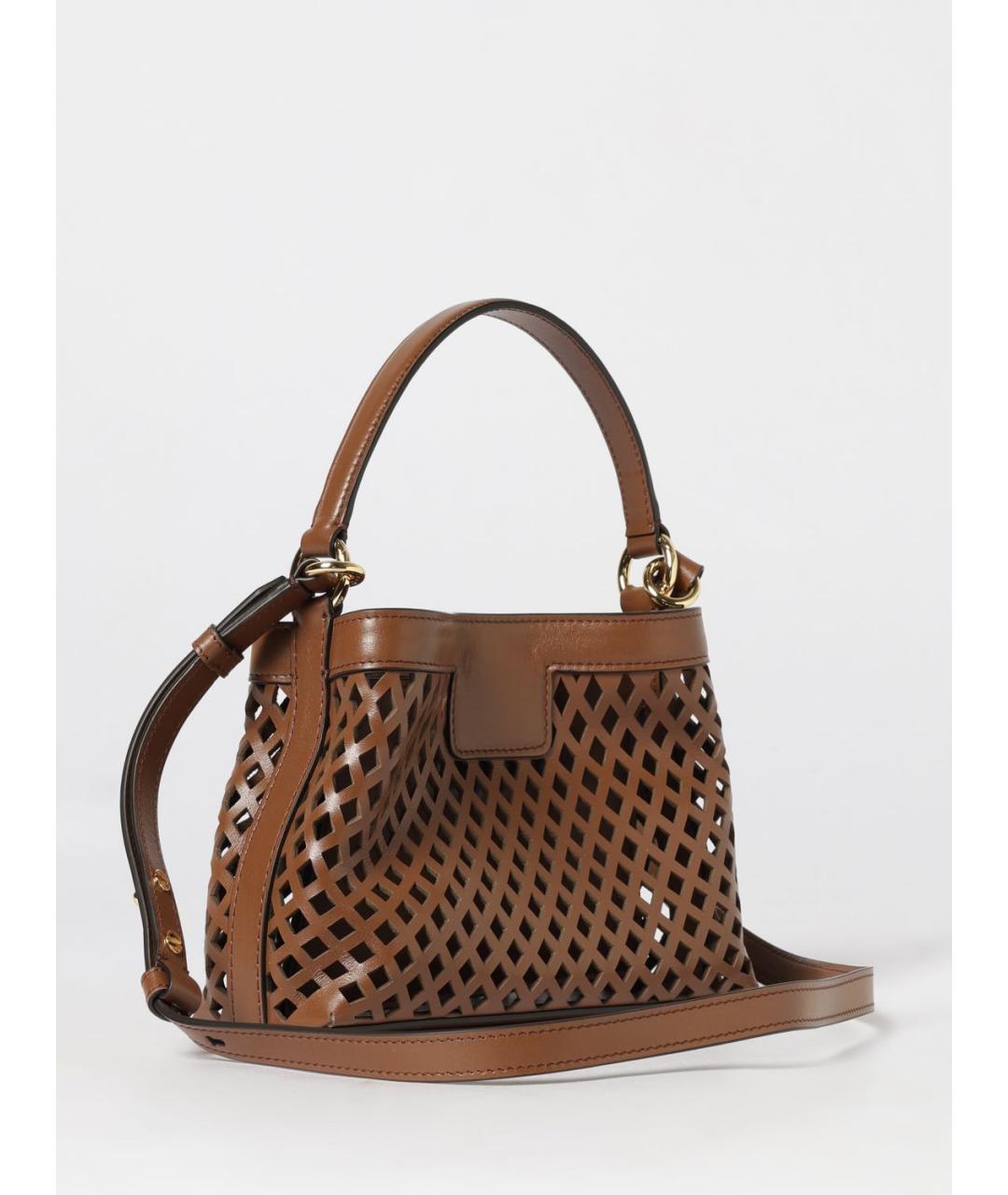 BALLY Коричневая кожаная сумка через плечо, фото 2