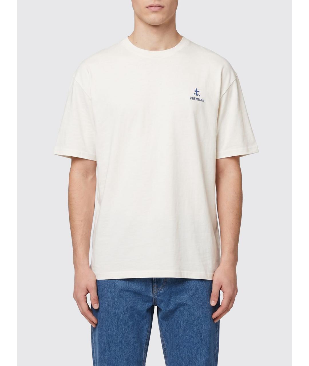 PREMIATA Белая хлопковая футболка, фото 2