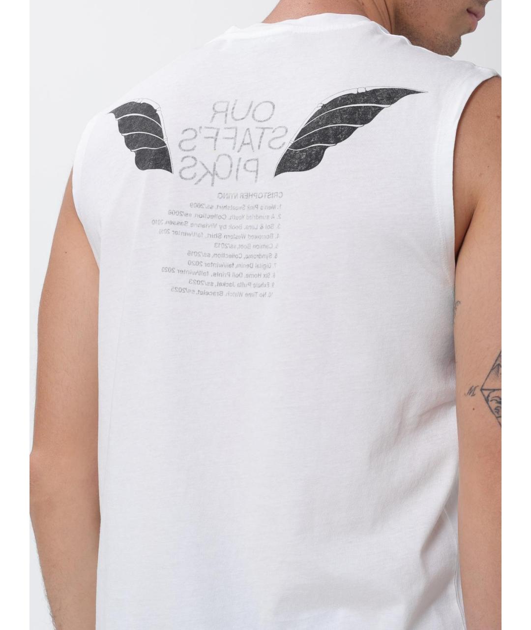 OUR LEGACY Белая хлопковая майка, фото 3