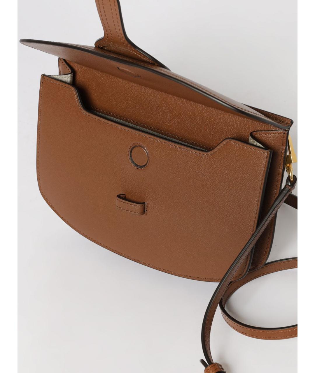 BALLY Коричневая кожаная сумка через плечо, фото 3