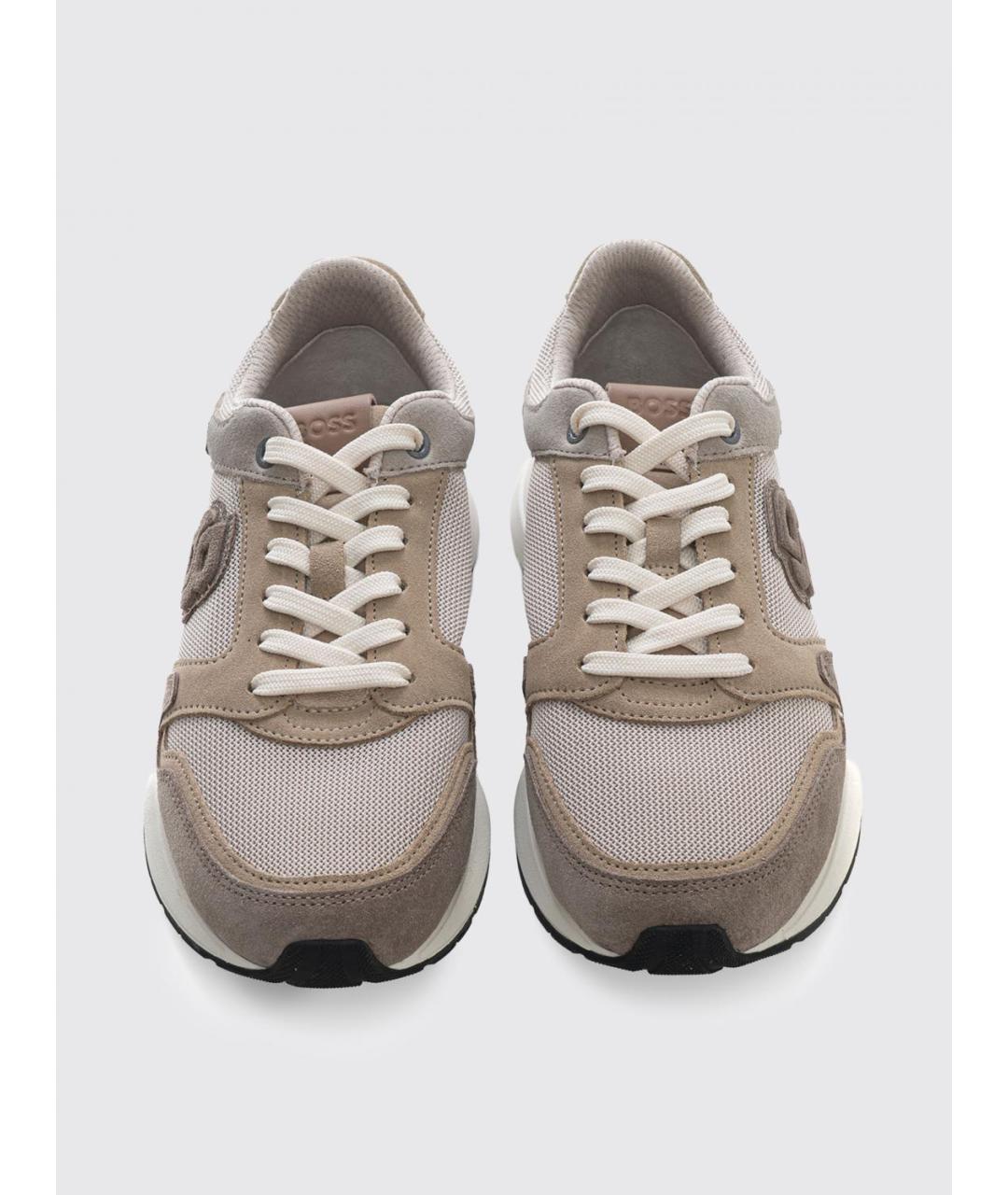 HUGO BOSS Бежевые низкие кроссовки / кеды, фото 4