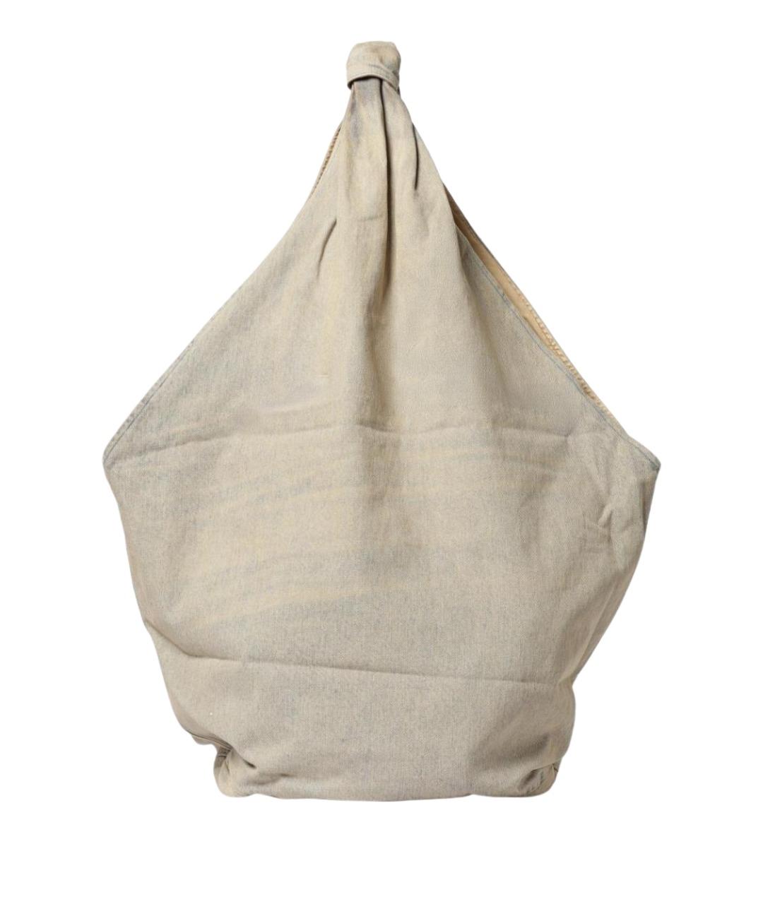 OUR LEGACY Синяя хлопковая сумка тоут, фото 1