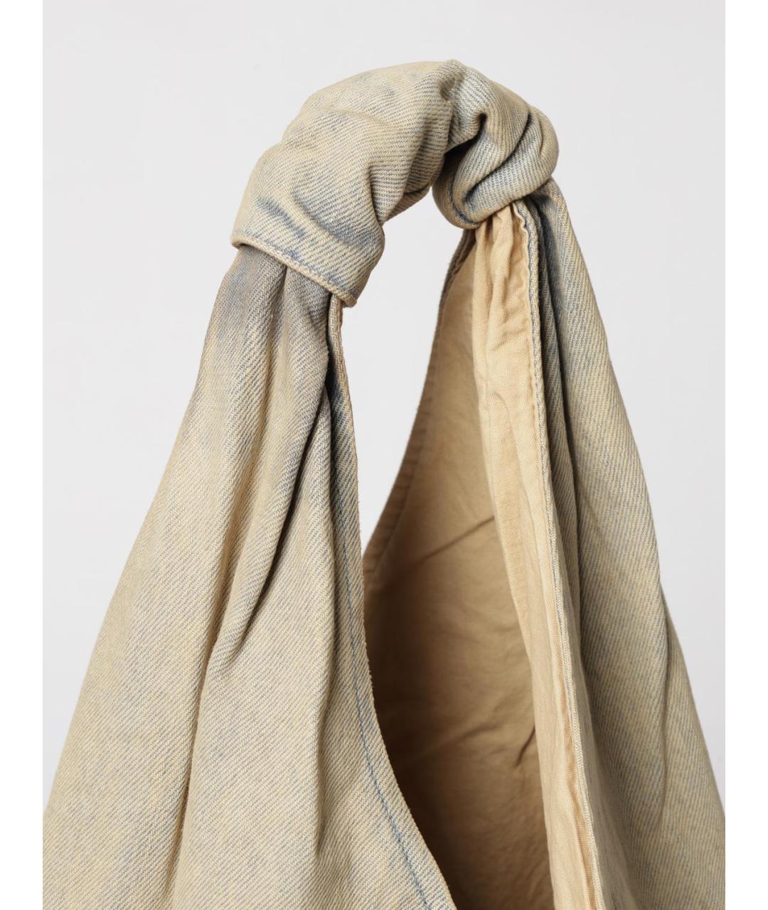 OUR LEGACY Синяя хлопковая сумка тоут, фото 4