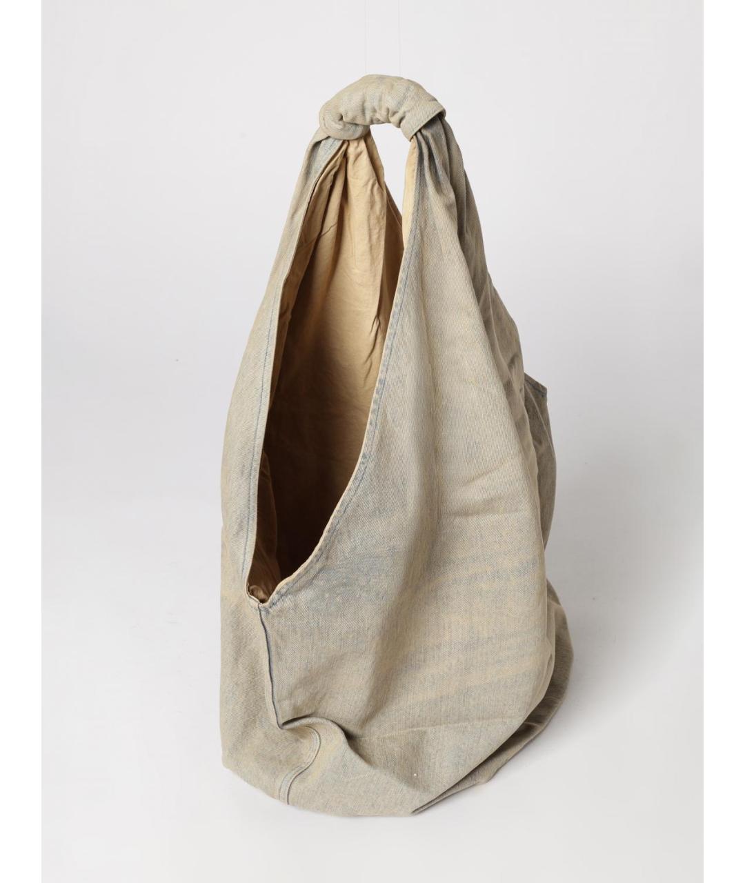 OUR LEGACY Синяя хлопковая сумка тоут, фото 5